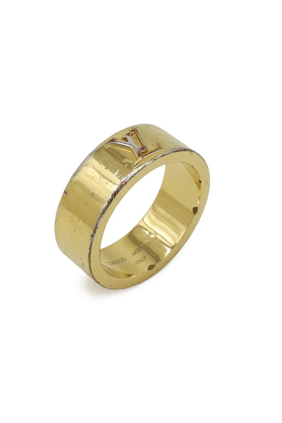 Pre-Owned LOUIS VUITTON Louis Vuitton Ring LV Instinct Set 2 GP Gold M size (approx. Japanese...