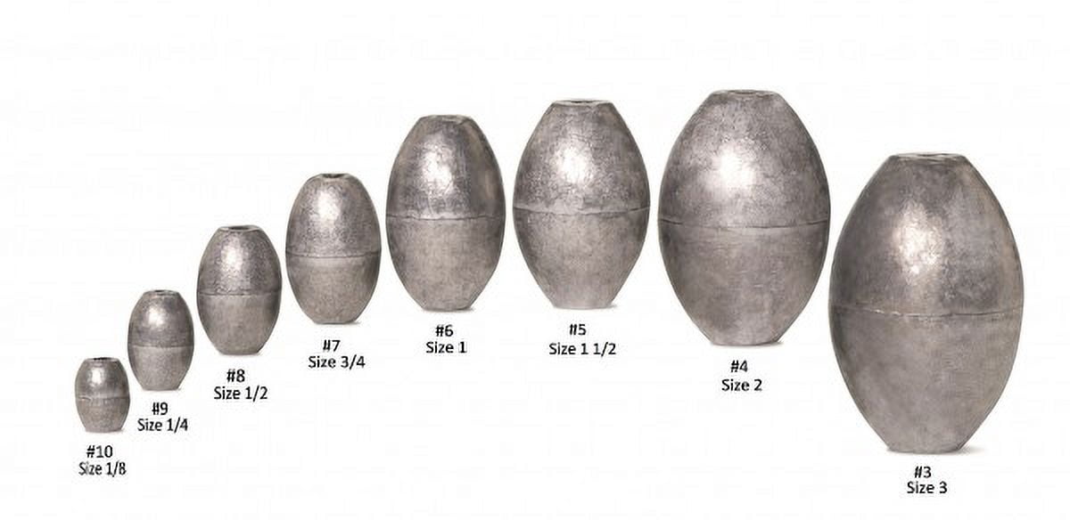 Water Gremlin Egg Sinker, 1-1/2oz, 3pk