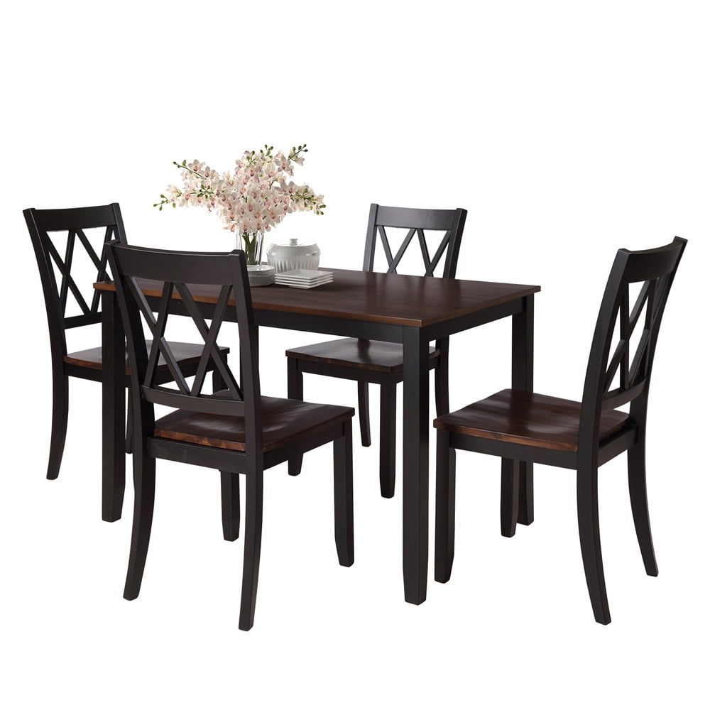 Black Dining Table Set For 4