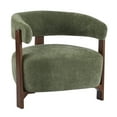 thumbnail image 3 of Christopher Knight Home 31" Modern Upholstered Accent Armchair with Wooden Legs, Green, 3 of 11
