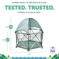 thumbnail image 6 of Go With Me Eclipse Deluxe Portable Playard with Canopy - Garden Green (Unisex), 6 of 9