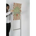 thumbnail image 5 of M&T Displays Metal Eco Info Board, Silver 18x24 Inches Slide-In Poster Sign Holder 1 Tier Double Sided Floor Standing Pedestal Advertising Display with Backing and Anti-Glare PET Cover, 5 of 6