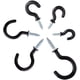 thumbnail image 2 of Vinyl Screw Hooks Ceiling Screw Hook 70 Pieces (6 Sizes), 2 of 5