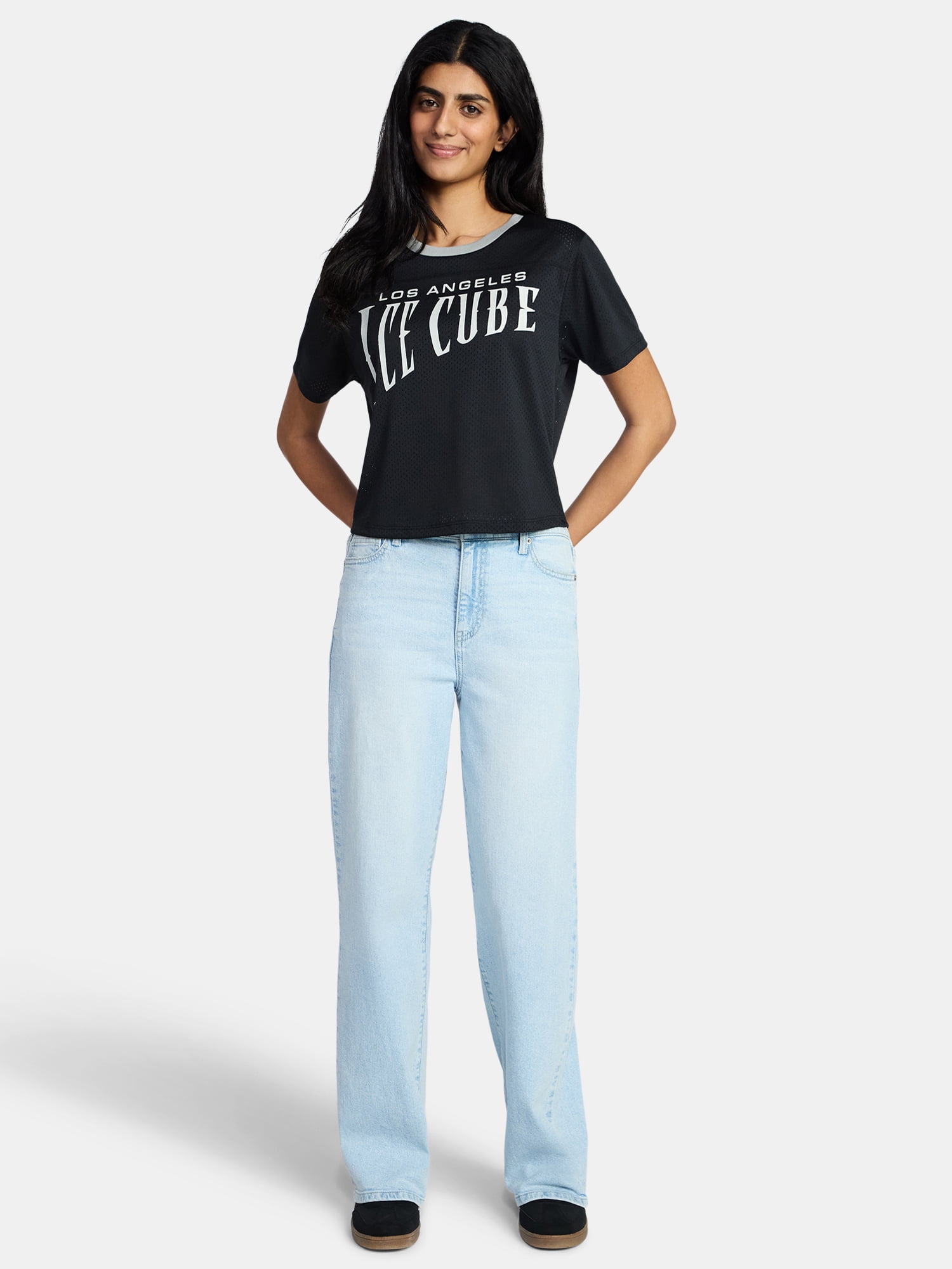 Ice Cube Women's Graphic Jersey with Short Sleeves, Sizes XXS-XXL
