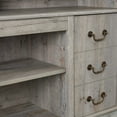 thumbnail image 6 of Traditional TV Media Stand Farmhouse Rustic Entertainment Console for TV Up to 65" with Open and Closed Storage Space, Light Gray, 60"W*15.75"D*34.25"H, 6 of 8