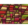 thumbnail image 1 of Ahgly Company Indoor Rectangle Patterned Burgundy Red Area Rugs, 2' x 4', 1 of 6