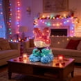thumbnail image 6 of Hyknon Valentine's Day Bunny Shape Artificial Rose with Lights, Cute Large Flower Rabbit Sculpture Ornaments with Bowknot, Handmade Multifunctional Bunny Statue for Gift Wedding Home Decor, Blue, 6 of 6