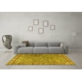 thumbnail image 3 of Ahgly Company Indoor Square Animal Yellow Traditional Area Rugs, 5' Square, 3 of 4