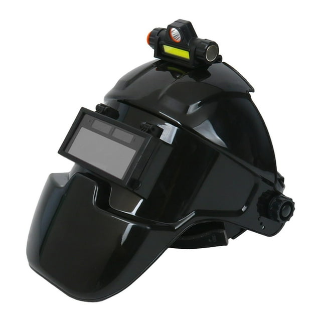 Casco de soldadura con oscurecimiento automático, protector de soldadura, resistente a la temperatura, portátil Color verdadero