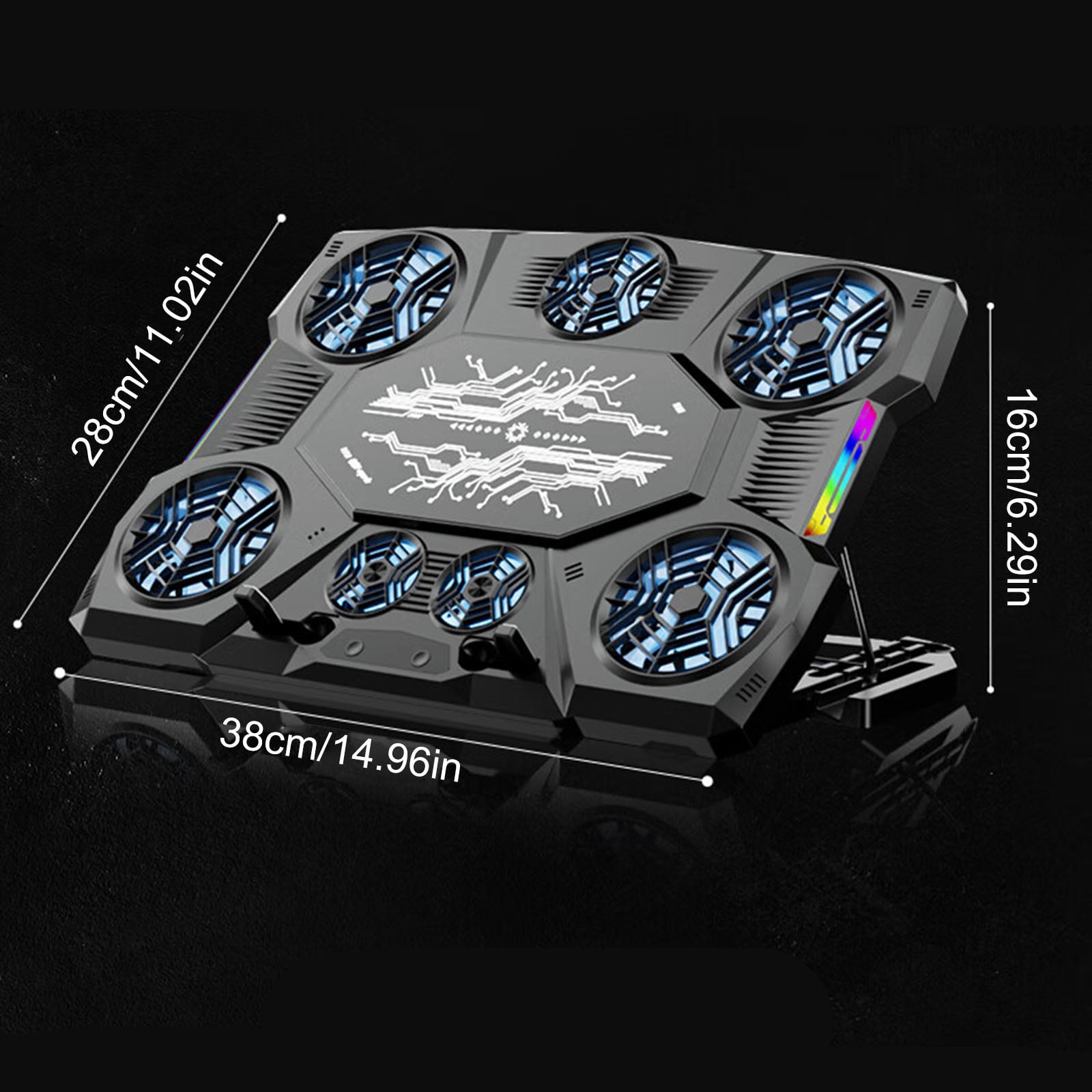 Laptop Cooling Stand Cooling Pad External Coolers for 12-21inch Gaming Notebook Height Adjustable Laptop Stand