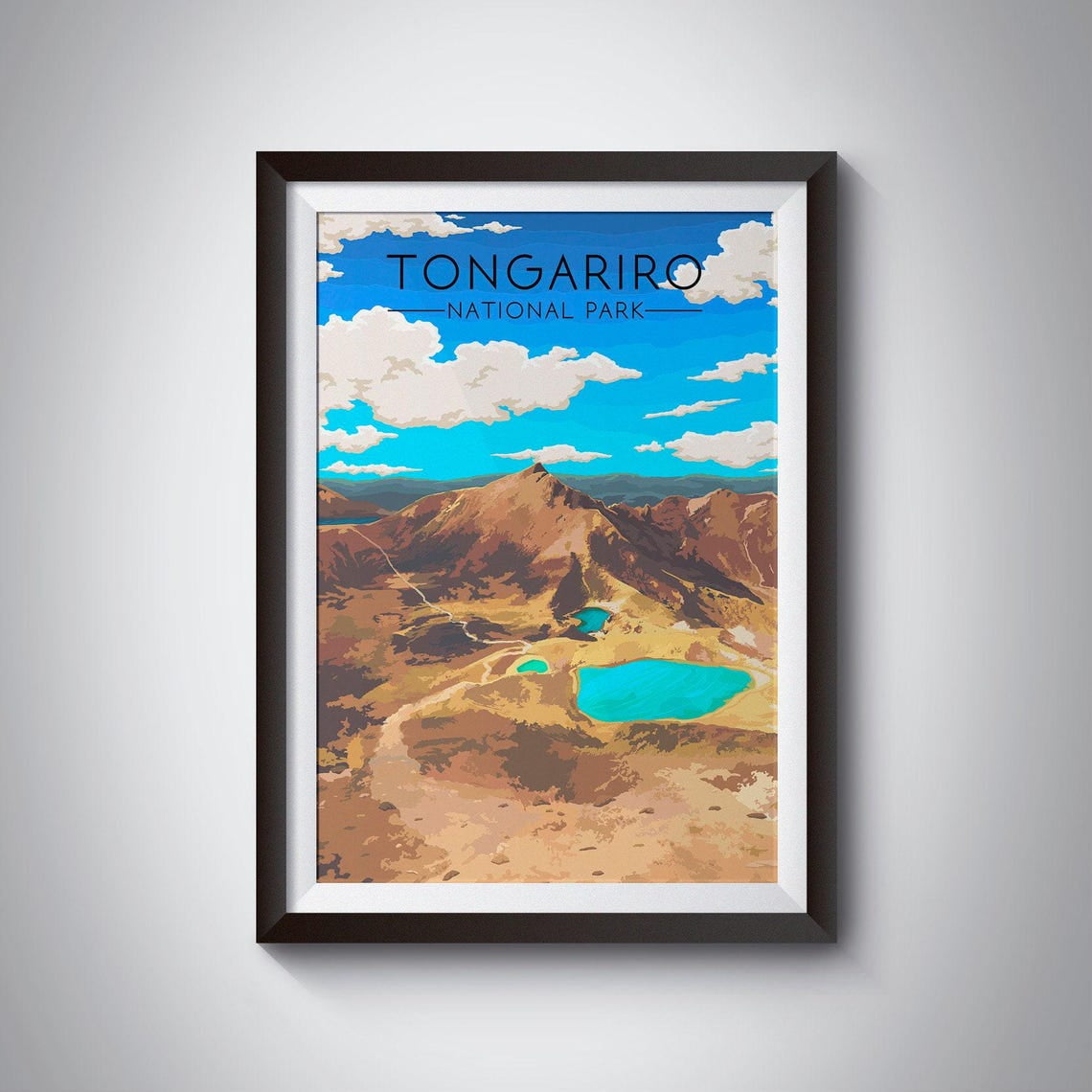 Tongariro National Park New Zealand Wall Art Decor Unframed Paper Print