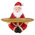 thumbnail image 1 of Contenedor de artículos diversos Figura Organizador de escritorio Escultura de resina Adorno navideño Papá Noel, 1 of 9
