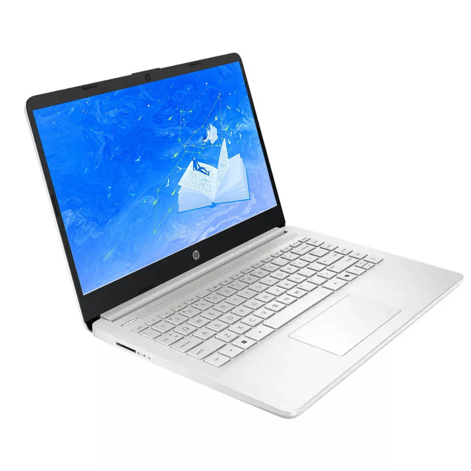 HP 2025 14" Business Student Laptop Computer, Quad Core Intel N150 Processor, 16GB RAM, 384GB Storage(128GB UFS + 256GB MSD), 1 Year Microsoft Office 365, Windows 11 Pro, Copilot AI, Wi-Fi 6