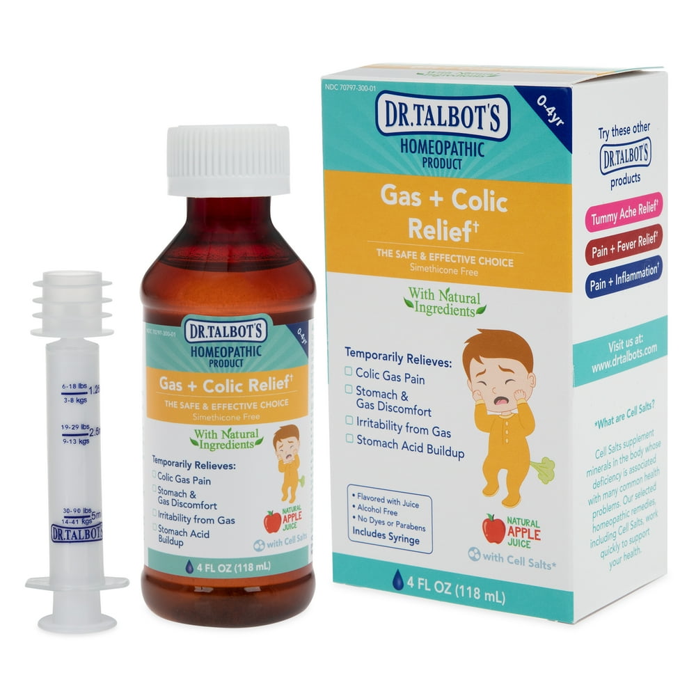 Dr. Talbot's Homeopathic Gas & Colic Relief Liquid with Syringe, 4oz