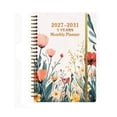 thumbnail image 2 of 5-Year Monthly Planner, Floral Cover, 2027-2031 Calendar Journal, Double-Wire Bound Organizer for Goal Tracking, 2 of 7