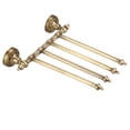 thumbnail image 6 of Sarapandan Bathroom Wall Shelf for Pants Hanger, Vintage Style Antique Brass 4-Arm Towel Holder Rack, 6 of 8