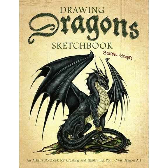 How to Draw Books Drawing Dragons Sketchbook: An Artist's Notebook for Creating and Illustrating Your Own Dragon Art, (Paperback)