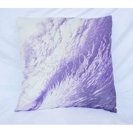Wave Foam Daybreak Purple Cotton Throw Pillow Walmart Com
