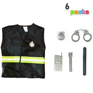 Role Play Dress-Up Set for Boys 3-6 Years Kids Birthday Christmas Present (Black)