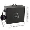 thumbnail image 6 of AuldHome Design Farmhouse Cat Food Container (Black); Enamel Look Rustic Cat Food Bin w/ Scoop, 6 of 10