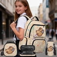 thumbnail image 2 of Yspwyqan Capybara Musical Backpack Set Kids Boys, 4 Piece Backpack Lunchbox with Pencil Case, 17 Inch Lightweight Padded Straps Bookbag Multi-Pocket for Elementary School, 2 of 7