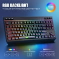thumbnail image 4 of RedThunder K20 TKL Wireless Keyboard and Mouse Combo, Adjustable RGB Backlit Rechargeable Battery, Compact Layout Keyboard with Dedicated Multimedia, 4 of 7