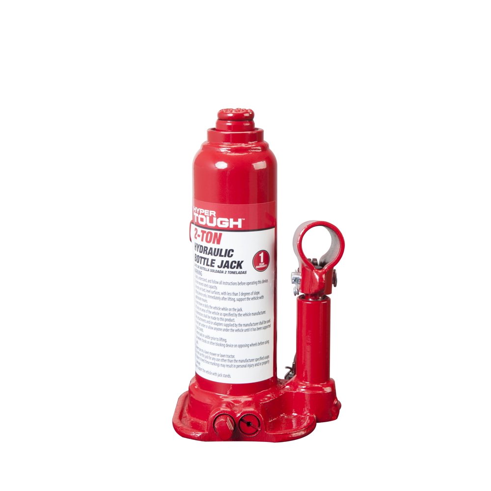 Hyper Tough 2 Ton Welded Bottle Jack Red T90203W