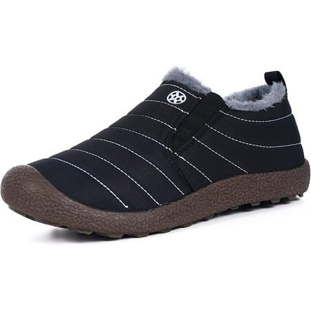 

Womens Mens Snow Boots Winter Shoes Slip On Ankle Booties Anti-Slip Water Resistant Fully Fur Lined Outdoor Sneakers