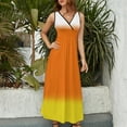 thumbnail image 5 of Candy Corn Ombre Sleeveless Dress sexy dress dress women summer, 5 of 7