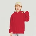 thumbnail image 4 of HomeDM Boys Girls Sweatshirts Long Sleeve Casual Pullover Hoodies with Pockets Solid Color Outwear, 4 of 10