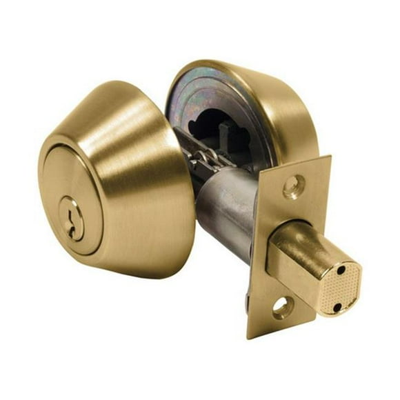 Home Plus LA2136 Apex Double Cylinder Deadbolt in Polished Brass