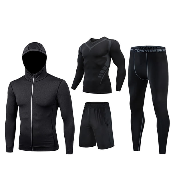 Pantalones cortos de manga larga para hombre Four Seasons de secado rápido para ocio y fitness Fridja fhjkhfk456976