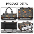 thumbnail image 4 of Large Capacity Tote Bag,Vintage Halloween Elements Pattern Handbag Fashion Luxury Tote Bag,15.7"x13"x 5.1" Inches,Laptop Compatible, 4 of 5