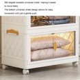 thumbnail image 3 of Storage Bins, Plastic Folding Storage Containers with Lids Stackable Closet Organizer for Bedroom Living Room Office, 3 of 7