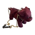 thumbnail image 3 of bolsa con forma de perro francés, creativa, divertida y encantadora para fiestas al libre y viajes. Rojo, 3 of 10