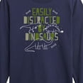 thumbnail image 3 of Instant Message - Easily Distracted By Dinosaurs - Toddler & Youth Long Sleeve Graphic T-Shirt, 3 of 6