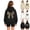 Black-c, variant on LRen Hoodies for Girls Oversized Hoodies Soft Lining Star Print Pullover Sweatshirts Causal Drop Shoulder Fashion Fall Winter Clothes for Girls 2-14 Years