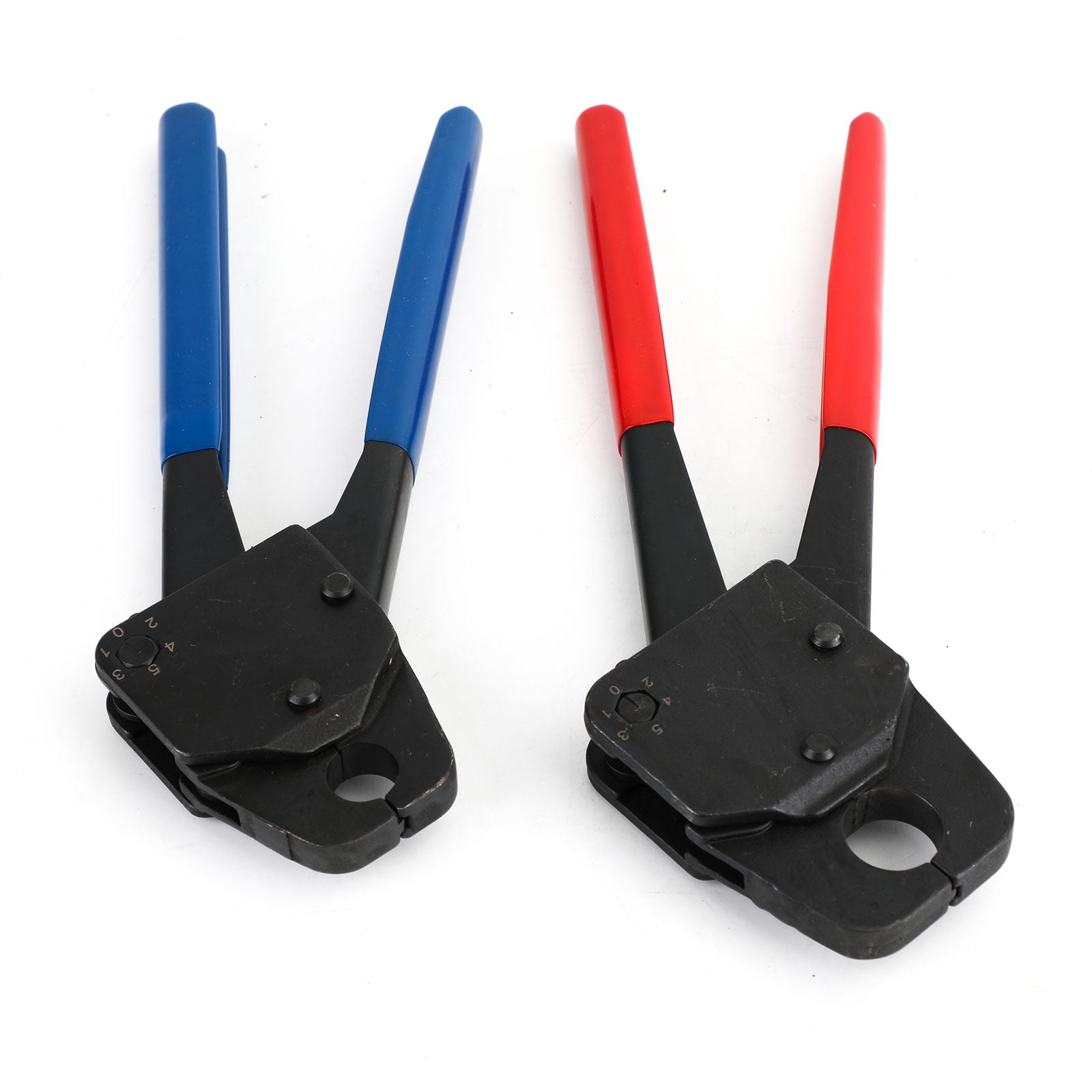 Motor Genic 2 Pex Crimper 1/2" And 3/4" Plumbing Crimping Gonogo Set Angle Gauge Tools Combo