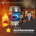 thumbnail image 4 of Yatskia Colorful Lightning Car with Tree Little Cremation Keepsake Urns for Human Ashes Adult Male and Female, Small Funeral Burial Urn for Ashes Adult Dad, (Monar Pack of 1, 3 Inch), 4 of 8