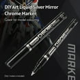thumbnail image 3 of Art Liquid Silver Mirror Chrome Marker Smooth DIY Reflective Paint Pen para modelos de bricolaje Gra TOMSHOO 0.7mm, 3 of 7