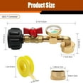thumbnail image 3 of Propane Refill Adapter, For 1 Lb Tank, Propane Refill Elbow Adapter, With Gauge and Valve, 1LB Propane Bottles Cap, Propane Tank Refill Adapter, From 5-40LB To Tank, 3 of 8