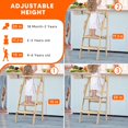 Toddler Step Stool, Folding Wooden Step Stool, Montessori Toddler Tower