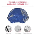 thumbnail image 5 of YFYANG Women's Double Waterproof Shower Cap, Blue Love Heart Reusable Hair Cap for All Hair Styles and Head Sizes, 5 of 9