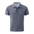 thumbnail image 3 of Capri Polo Shirts Men Short Sleeve Stylish Golf Shirt, Textured Breathable Summer Tops, 3 of 7