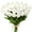 White, variant on Morttic 8 Pcs Artificial Tulips Flowers Real Touch PU Tulips Arrangement Bouquet for Home Room Office Party Wedding Decoration (Red)
