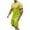 Yellow, variant on Miqool Men's Big & Tall Gradient Color Short Sets 2 Piece Outfits Short Sleeve T Shirt & Shorts Casual Summer Tracksuits with Pockets
