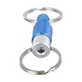 thumbnail image 2 of Portable Keychain with Detachable Metal Key Ring For 360° Rotation Dual Ring Buckle dark blue, 2 of 9