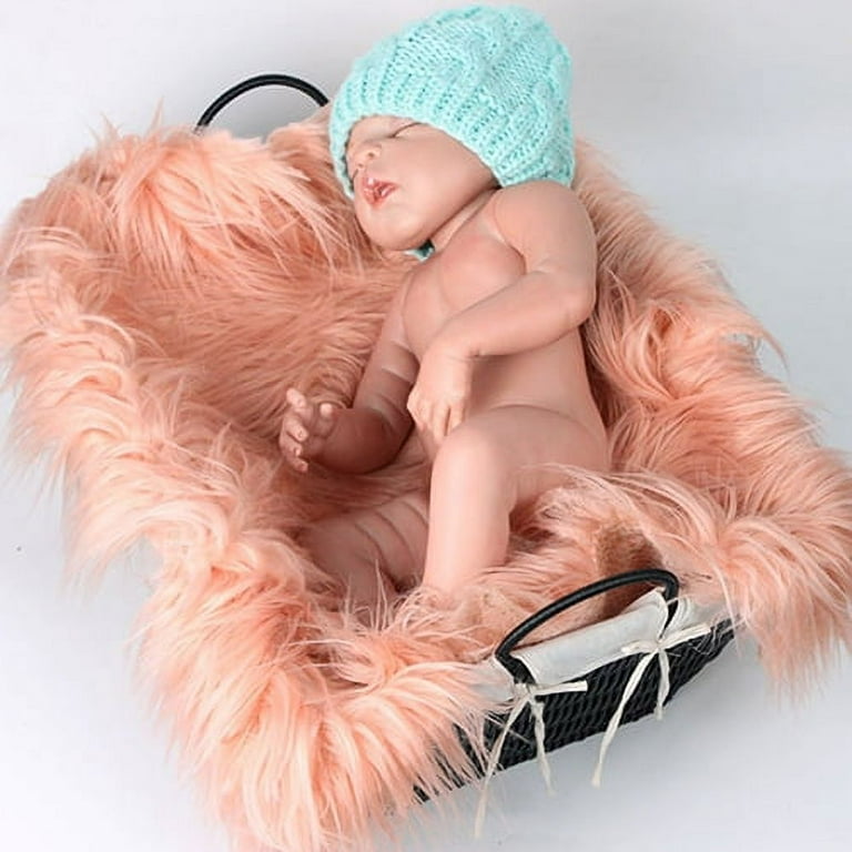 Fur blanket best sale for baby photography