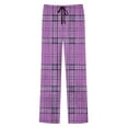 thumbnail image 4 of talentlend Plaid Pajama Pants for Men Drawstring Lounge Pant Soft Sleepwear Elastic Waist Bottoms with Pockets, 4 of 7