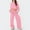 Pink, variant on Women Sweatsuit Two Piece Hoodie Long Sleeve Pullover and Baggy Sweatpants Loungewear Sets Fall Clothing Sets for Women